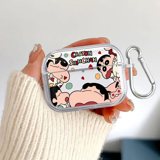 Clear Earphone Cases Cover Case For Airpods Pro2 2 4 3 Pro3 Pro 1 Crayon Shin-Chan