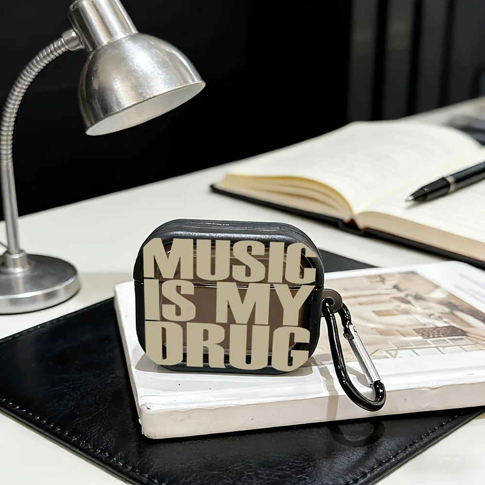 Love Music Style Earphone Protective Cover For AirPods Pro2/Pro3/Pro Anti Drop Earphone Cover For AirPods 4/3/1/2 Anti Shock