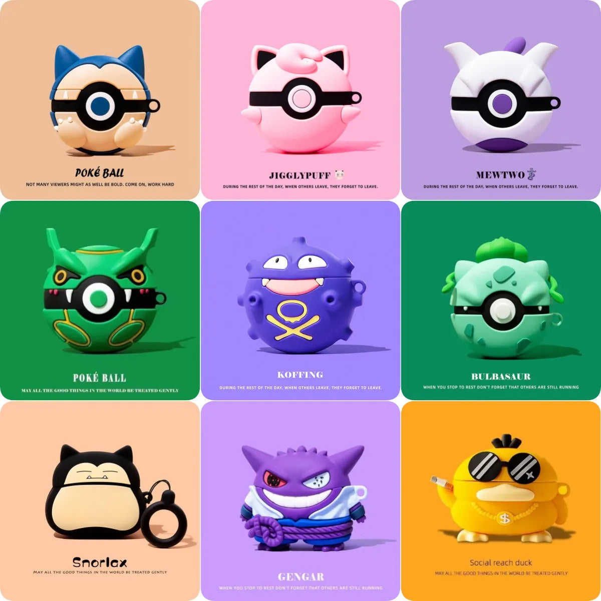 For Airpods Pro 2 Case,Pokemon Ball Shockproof Protective Earphone Silicone Cover For iphone 4 Case For Kids Boys Girls Funda