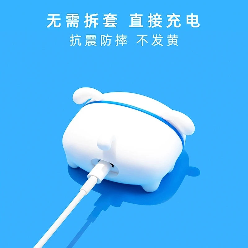 For Airpods 1 2 3 4 5 Pro Pro 2 Pro 3 Nohara Shiro Silicone Earphone Case Accessories Cover