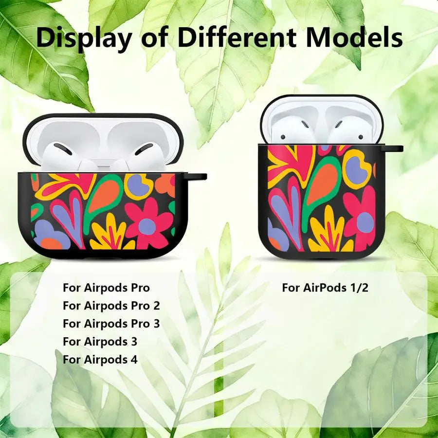Earphone Cases Cover Case For Airpods Pro2 Pro Pro3 3 1 4 2 Cartoon Flower Love Heart