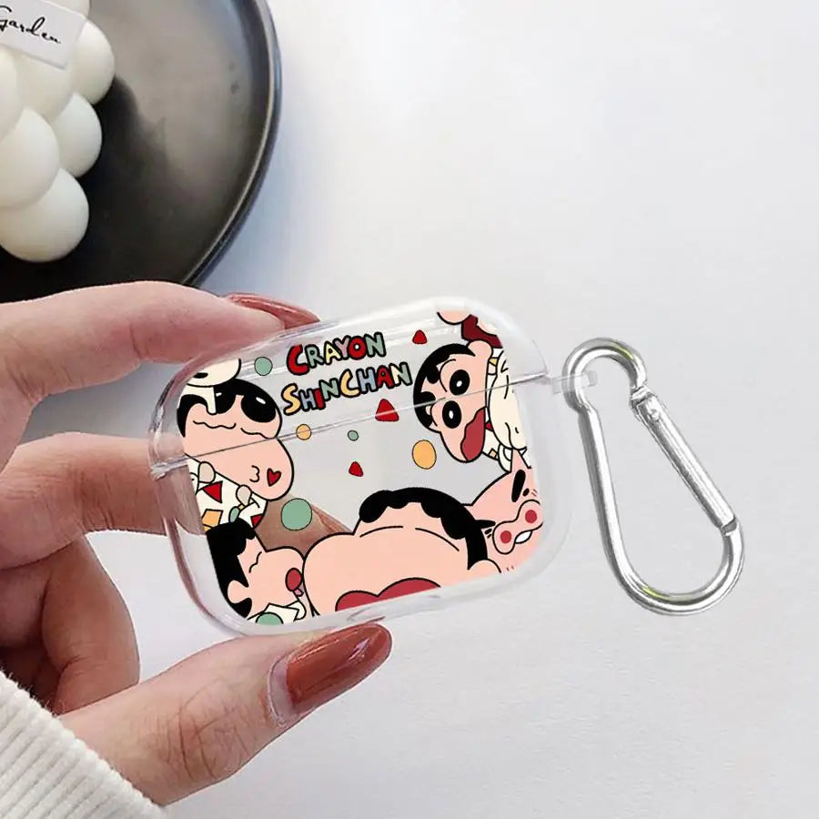 Clear Earphone Cases Cover Case For Airpods Pro2 2 4 3 Pro3 Pro 1 Crayon Shin-Chan