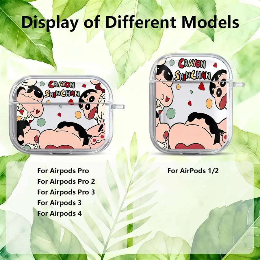 Clear Earphone Cases Cover Case For Airpods Pro2 2 4 3 Pro3 Pro 1 Crayon Shin-Chan
