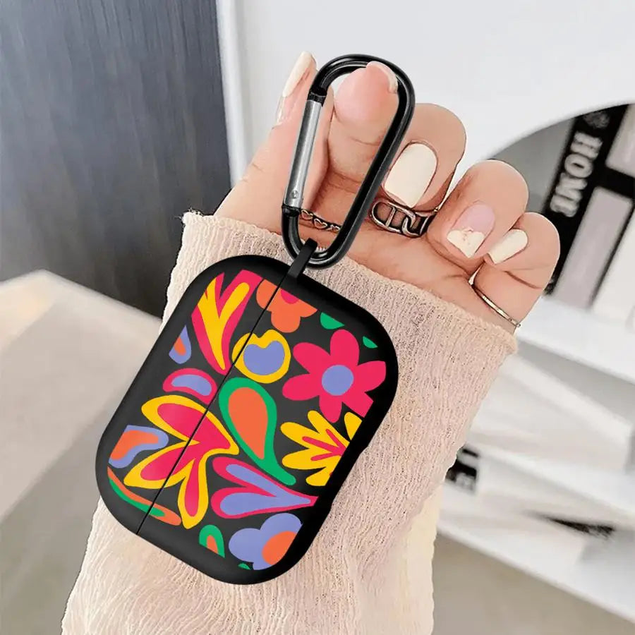 Earphone Cases Cover Case For Airpods Pro2 Pro Pro3 3 1 4 2 Cartoon Flower Love Heart