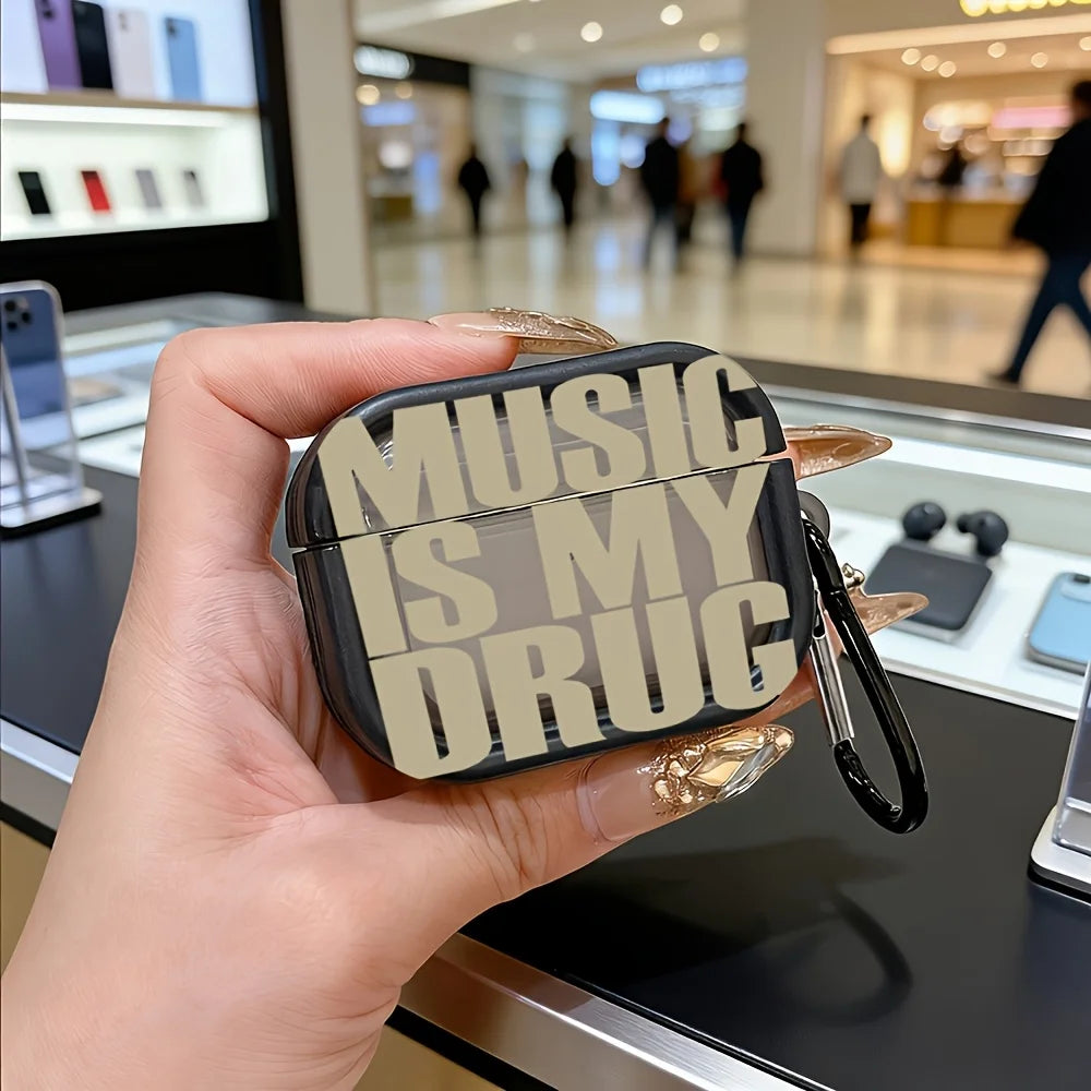 Love Music Style Earphone Protective Cover For AirPods Pro2/Pro3/Pro Anti Drop Earphone Cover For AirPods 4/3/1/2 Anti Shock