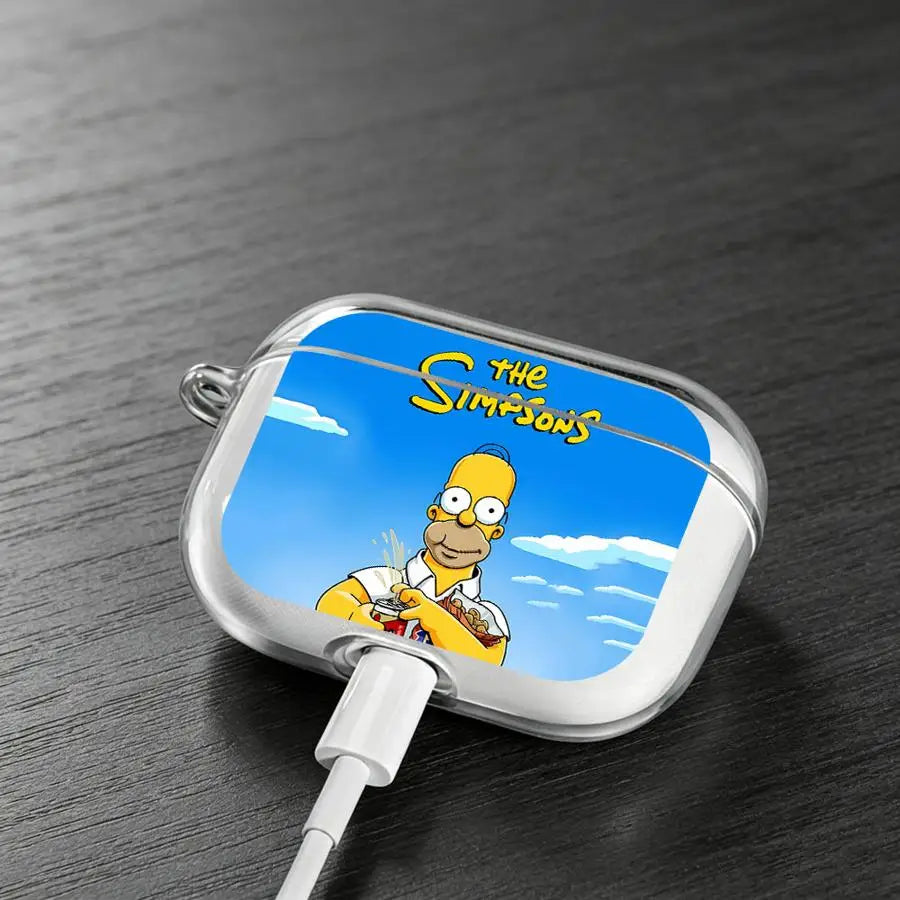 Clear Earphone Cases Cover Case For Airpods 5 1 4 Pro3 Pro2 2 Pro 3 Cartoon S-Simpsons