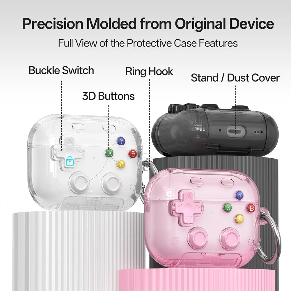 3D Game Console Protective Case for AirPods Pro 3 2 1 Cases Cover Liquid Silicone Design Earphone Protective Case For Airpods 5