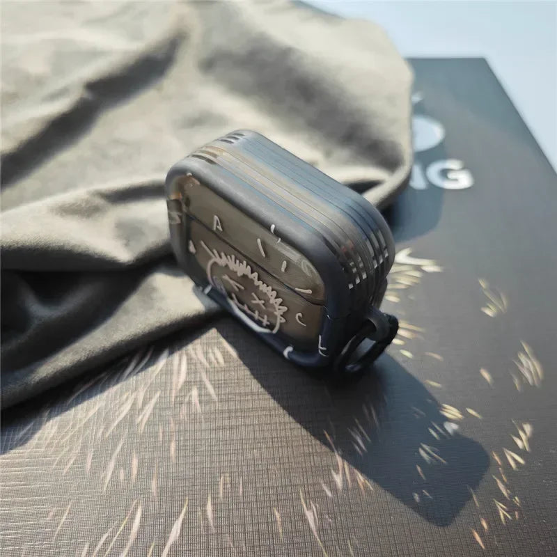 Creative Graffiti Earphone Case For AirPods Pro 3 Pro3 2025 Cover TPU Headphone Coque For AirPods 4 3 2 1 Pro 2 Cases With Hook