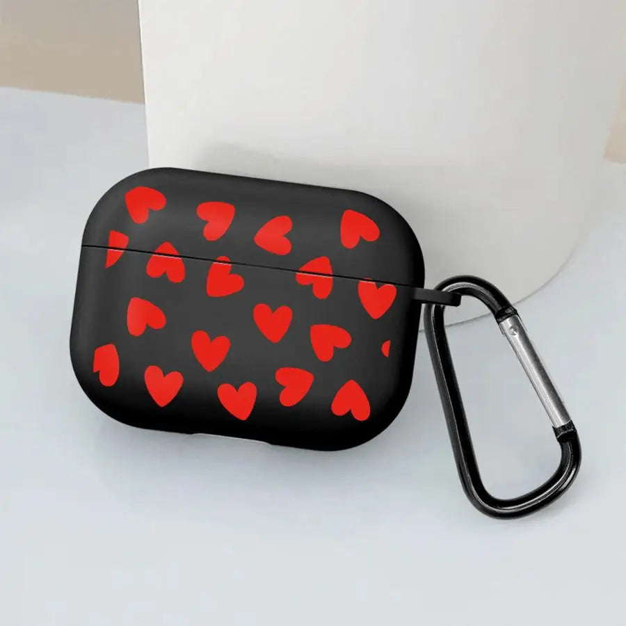 Earphone Cases Cover Case For Airpods Pro2 Pro Pro3 3 1 4 2 Cartoon Flower Love Heart