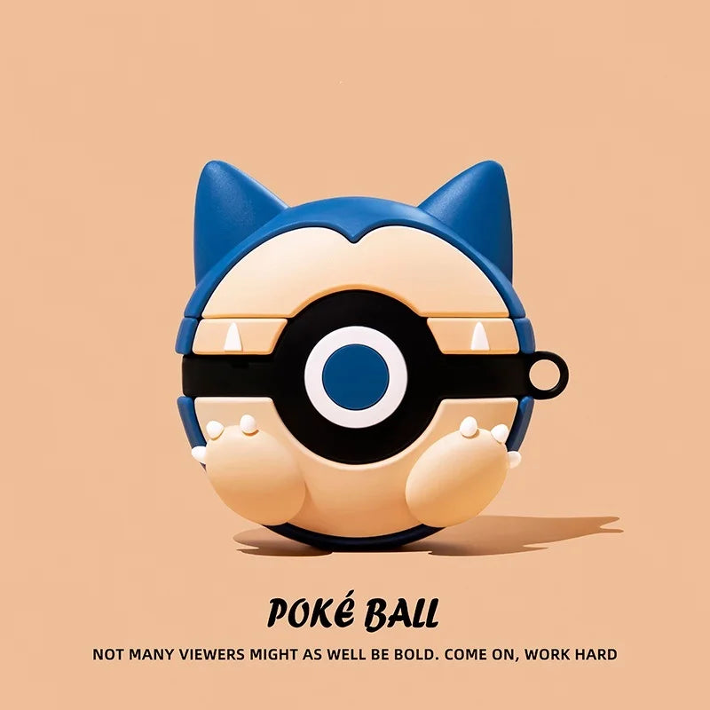 For Airpods Pro 2 Case,Pokemon Ball Shockproof Protective Earphone Silicone Cover For iphone 4 Case For Kids Boys Girls Funda
