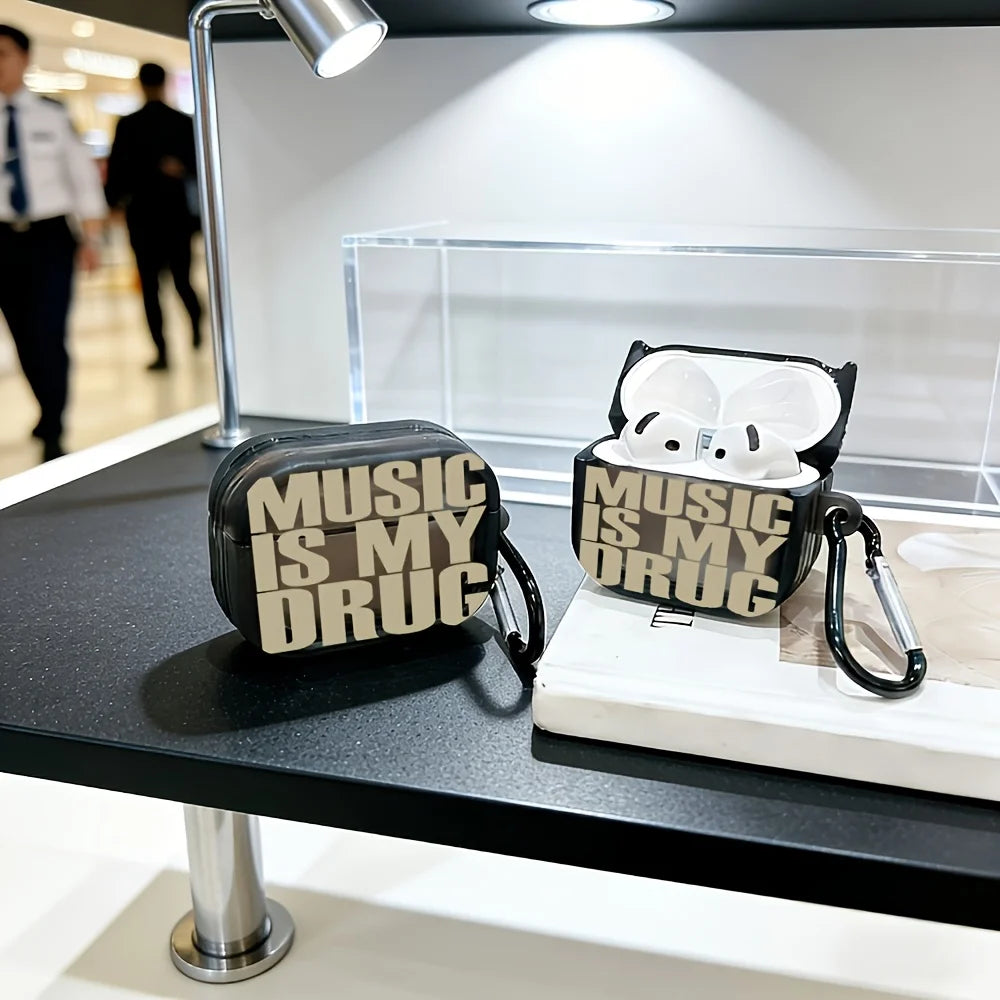 Love Music Style Earphone Protective Cover For AirPods Pro2/Pro3/Pro Anti Drop Earphone Cover For AirPods 4/3/1/2 Anti Shock