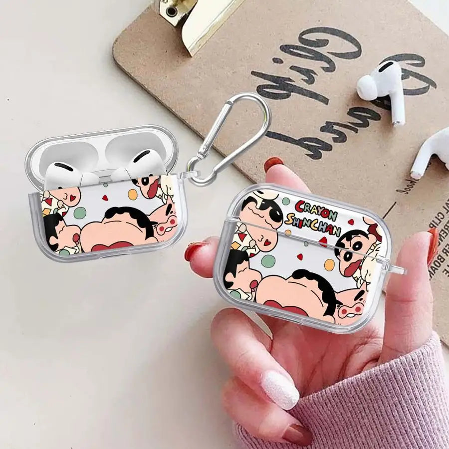 Clear Earphone Cases Cover Case For Airpods Pro2 2 4 3 Pro3 Pro 1 Crayon Shin-Chan